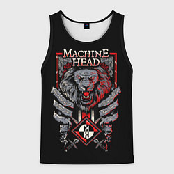 Майка-безрукавка мужская Machine Head - Lion Heart, цвет: 3D-черный