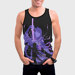 Майка-безрукавка мужская Genshin Impact Raiden, цвет: 3D-черный — фото 2