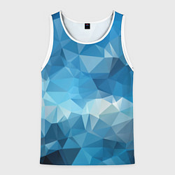 Майка-безрукавка мужская Цифровое небо, цвет: 3D-белый