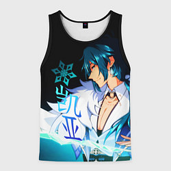 Майка-безрукавка мужская Genshin Impact - Кэйа, цвет: 3D-черный