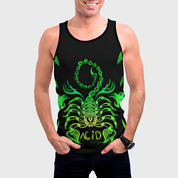 Майка-безрукавка мужская Acid scorpion, цвет: 3D-черный — фото 2