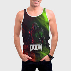 Майка-безрукавка мужская Doomguy Doom, цвет: 3D-белый — фото 2
