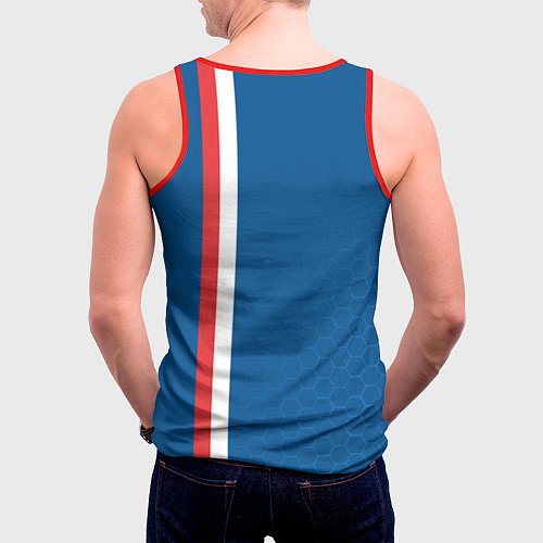 Мужская майка без рукавов PSG SPORT STRIPES UNIFORM / 3D-Красный – фото 4