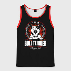 Мужская майка без рукавов Бультерьер Bull Terrier