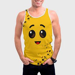 Майка-безрукавка мужская FORTNITE BANANA FACE ФОРТНАЙТ БАНАН, цвет: 3D-белый — фото 2