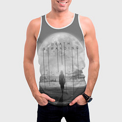 Майка-безрукавка мужская DEATH STRANDING PRESIDENT USA, цвет: 3D-белый — фото 2