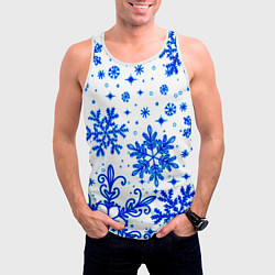 Майка-безрукавка мужская Белая Зима, цвет: 3D-белый — фото 2