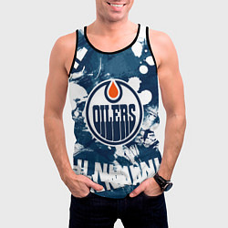 Майка-безрукавка мужская Эдмонтон Ойлерз Edmonton Oilers, цвет: 3D-черный — фото 2