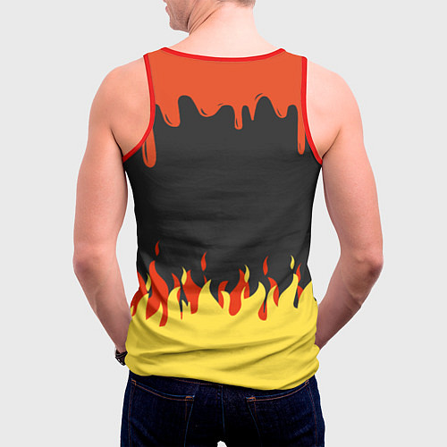 Мужская майка без рукавов Serious Sam Tormental 2D / 3D-Красный – фото 4
