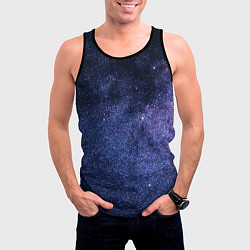 Майка-безрукавка мужская Night sky, цвет: 3D-черный — фото 2
