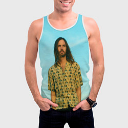 Майка-безрукавка мужская Kevin Parker Tame impala, цвет: 3D-белый — фото 2