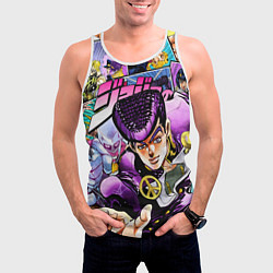 Майка-безрукавка мужская JoJos Bizarre Adventure: Josuke, цвет: 3D-белый — фото 2