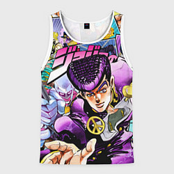 Майка-безрукавка мужская JoJos Bizarre Adventure: Josuke, цвет: 3D-белый