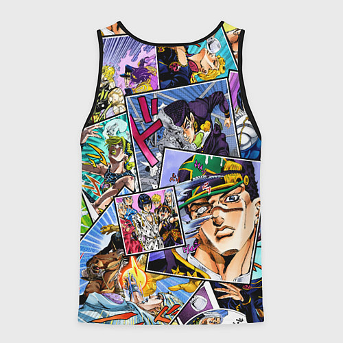 Мужская майка без рукавов JoJos Bizarre Adventure: Josuke / 3D-Черный – фото 2