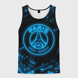 Мужская майка без рукавов PSG NEON STYLE SPORT ПСГ НЕОН