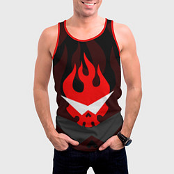 Майка-безрукавка мужская GURREN LAGANN LOGO SYMBOL, цвет: 3D-красный — фото 2