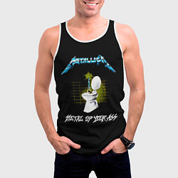 Майка-безрукавка мужская Kill Em All - Metallica, цвет: 3D-белый — фото 2