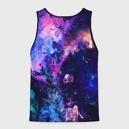 Мужская майка без рукавов КИКИ, GENSHIN IMPACT SPACE ГАЛАКТИКА / 3D-Черный – фото 2