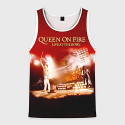 Майка-безрукавка мужская Queen on Fire - Live at the Bowl, цвет: 3D-белый