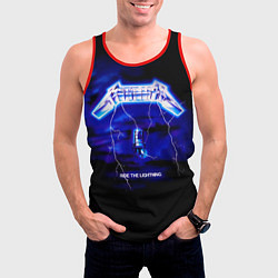 Майка-безрукавка мужская Ride the Lightning - Metallica, цвет: 3D-красный — фото 2