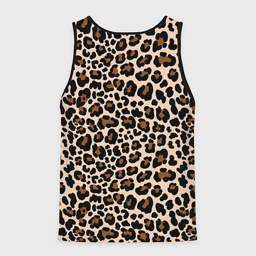 Мужская майка без рукавов Леопардовые Пятна / 3D-Черный – фото 2