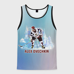 Майка-безрукавка мужская Хоккеист Александр Овечкин, цвет: 3D-черный