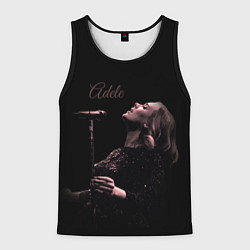 Майка-безрукавка мужская Песнь Адель, цвет: 3D-черный