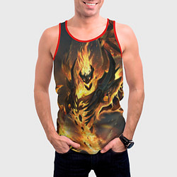 Майка-безрукавка мужская DOTA 2 SHADOW FIEND ТЕНЬ, цвет: 3D-красный — фото 2