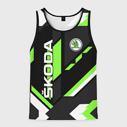 Мужская майка без рукавов ШКОДА ГЕОМЕТРИЯ ЛИНИИ SKODA GEOMETRY SPORT