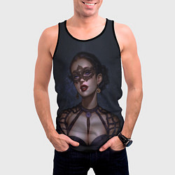 Майка-безрукавка мужская ЙЕННИФЕР ВЕДЬМАК 2, цвет: 3D-черный — фото 2
