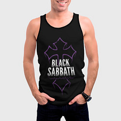 Майка-безрукавка мужская Black Sabbat Cross, цвет: 3D-черный — фото 2