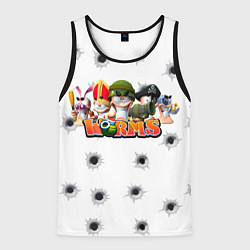 Мужская майка без рукавов Wormsчервяки