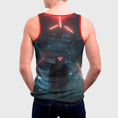 Мужская майка без рукавов Smash Into Pieces Big Bang Neon man / 3D-Красный – фото 4