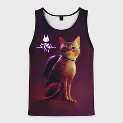 Майка-безрукавка мужская Stray: Wandering Cat, цвет: 3D-черный