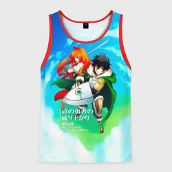 Майка-безрукавка мужская The Rising of the Shield Hero - Наофуми и Рафталия, цвет: 3D-красный