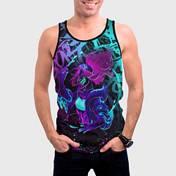 Майка-безрукавка мужская KDA NEON GRAFFITI LEAGUE OF LEGENDS, цвет: 3D-черный — фото 2