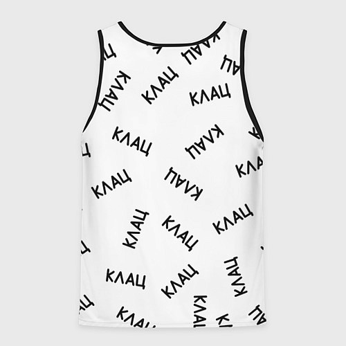 Мужская майка без рукавов КОТ ПРОГРАММИСТ Я ДЕЛАЮ КЛАЦ КЛАЦ КЛАЦ / 3D-Черный – фото 2