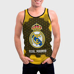 Майка-безрукавка мужская РЕАЛ МАДРИД Real Madrid Графика, цвет: 3D-черный — фото 2