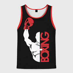 Майка-безрукавка мужская Бокс Boxing, цвет: 3D-красный