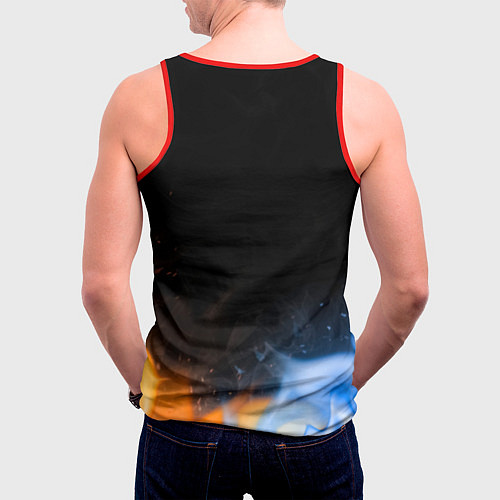 Мужская майка без рукавов Клеймор Клэр Лаки / 3D-Красный – фото 4