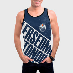 Майка-безрукавка мужская Edmonton Oilers , Эдмонтон Ойлерз, цвет: 3D-черный — фото 2