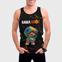 Майка-безрукавка мужская БАБЛ КВАС - БЛЕОН Минимал, цвет: 3D-черный — фото 2