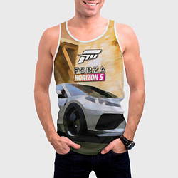 Майка-безрукавка мужская Игрище Forza Horizon 5, цвет: 3D-белый — фото 2