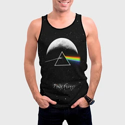 Майка-безрукавка мужская PINK FLOYD LOGO ПИНК ФЛОЙД ЗВЕЗДЫ, цвет: 3D-черный — фото 2