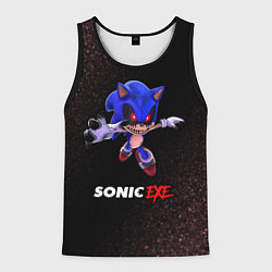 Майка-безрукавка мужская SONIC EXE - Шум, цвет: 3D-черный