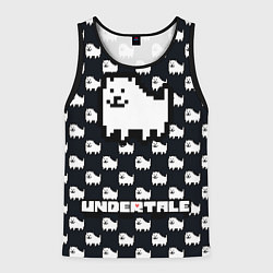 Мужская майка без рукавов UNDERTALE DOG AND LOGO УНДЕРТАЛЕ