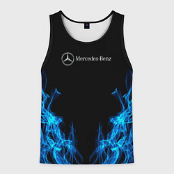 Майка-безрукавка мужская Mercedes-Benz Fire, цвет: 3D-черный