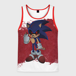 Майка-безрукавка мужская Sonic Exe!, цвет: 3D-красный