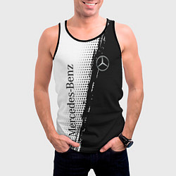 Майка-безрукавка мужская Mercedes-Benz - Sport, цвет: 3D-черный — фото 2