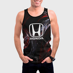 Майка-безрукавка мужская Honda разводы, цвет: 3D-черный — фото 2